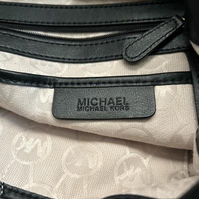 Michael Kors - Leather Trimmed, Lined Canvas Purse/handbag - Tie Dye Blue