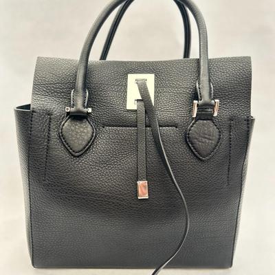 Michael Kors Collection - Miranda Handbag - Pebbled Leather Black