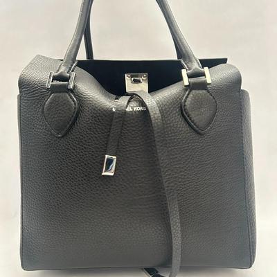 Michael Kors Collection - Miranda Handbag - Pebbled Leather Black