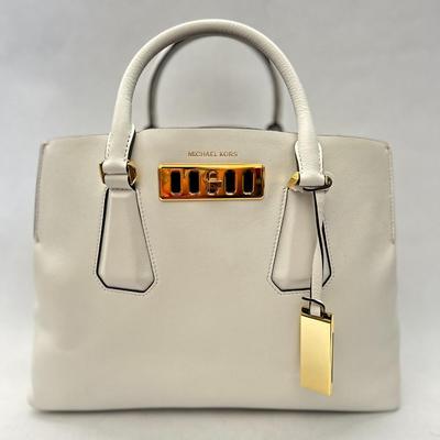 Michael Kors - Vivian Large Satchel Bag - White