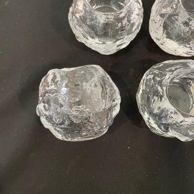 Kosta Boda Glacier Snowball Votive Tea lights