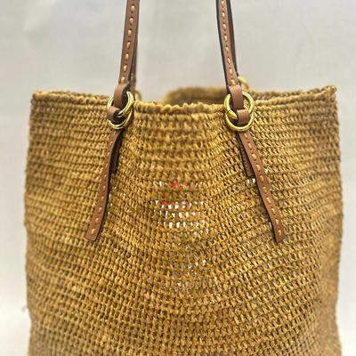 Michael Kors Collection - Santorini Large Raffia Tote Bag