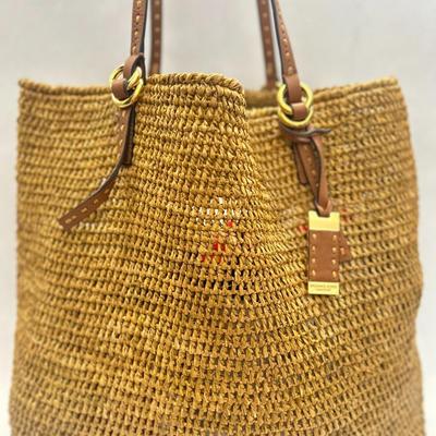 Michael Kors Collection - Santorini Large Raffia Tote Bag