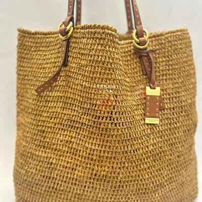 Michael Kors Collection - Santorini Large Raffia Tote Bag