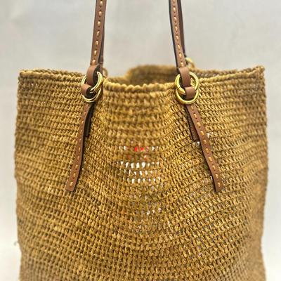 Michael Kors Collection - Santorini Large Raffia Tote Bag