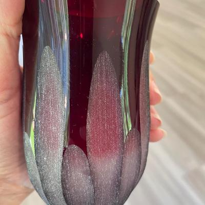 Villeroy & Boch Red Candle Holders/Vases