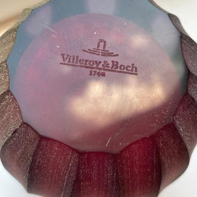 Villeroy & Boch Red Candle Holders/Vases