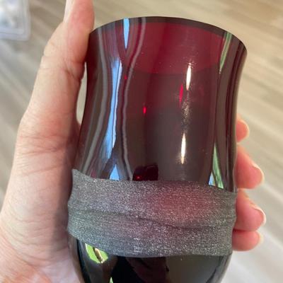 Villeroy & Boch Red Candle Holders/Vases