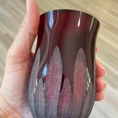 Villeroy & Boch Red Candle Holders/Vases