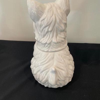 White Westie Cookie/Treat Jar