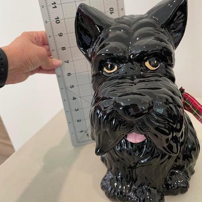 Black Scottie Dog Cookie/Treat Jar