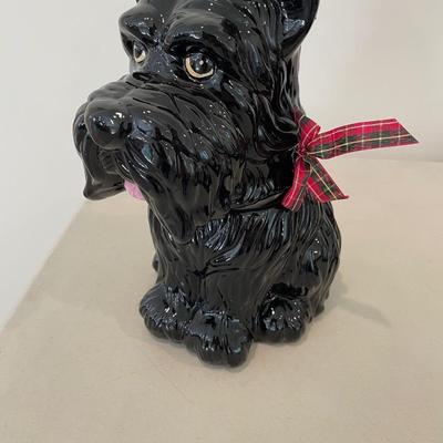 Black Scottie Dog Cookie/Treat Jar