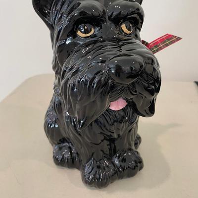 Black Scottie Dog Cookie/Treat Jar