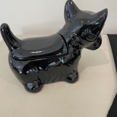 Black Dog Ceramic Cookie/Treat Jar