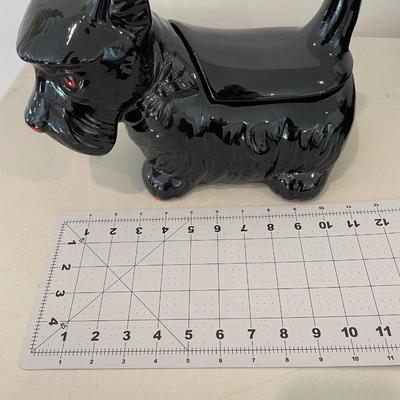 Black Dog Ceramic Cookie/Treat Jar