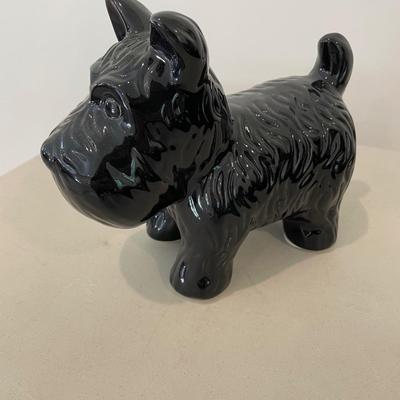 Ceramic Black Dog