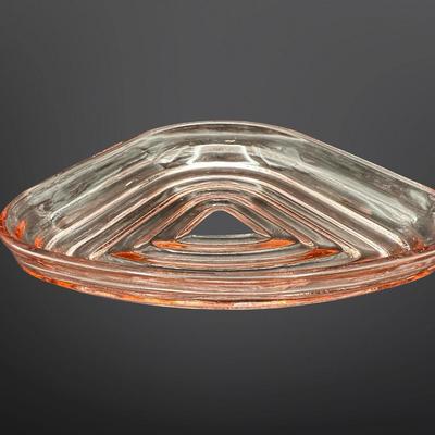 Pink Depression Glass Manhattan Relish Inserts