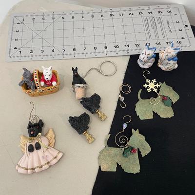 Dog Ornaments, Finials, Salt & Pepper set