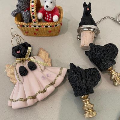 Dog Ornaments, Finials, Salt & Pepper set