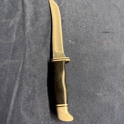 Buck fixed blade 121 hunting knife, with black sheath