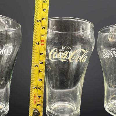 Set of 8 Vintage Coca-Cola Glasses