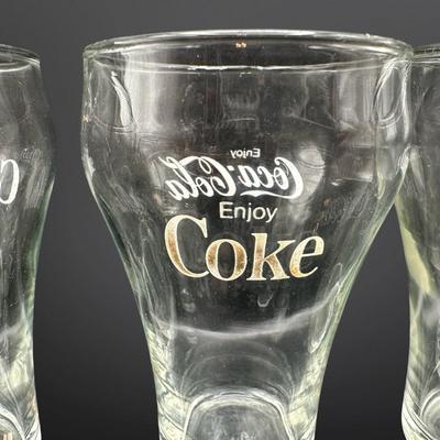 Set of 8 Vintage Coca-Cola Glasses