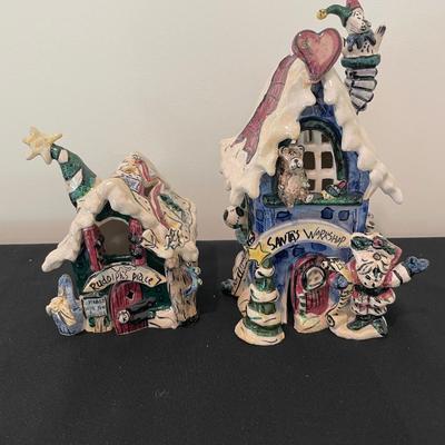 Blue Sky Clayworks Santa’s Workshop & Rudolph’s Place Cottages