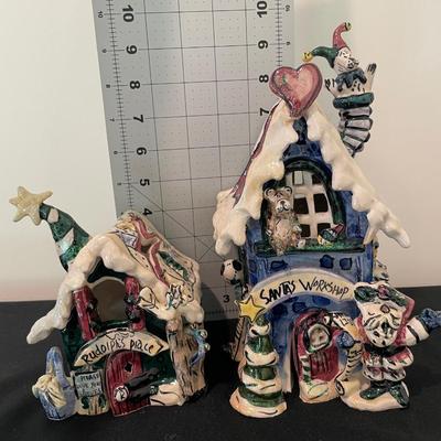 Blue Sky Clayworks Santa’s Workshop & Rudolph’s Place Cottages
