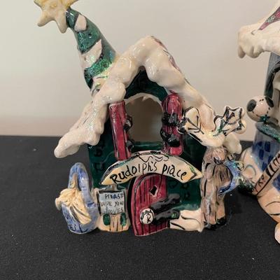Blue Sky Clayworks Santa’s Workshop & Rudolph’s Place Cottages