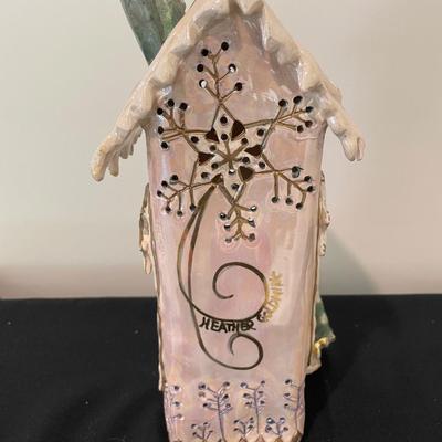 Blue Sky Clayworks Wintertime Snowflake Tower house