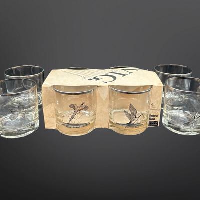 Vintage Federal Glass "Sportsman" Series Glasses