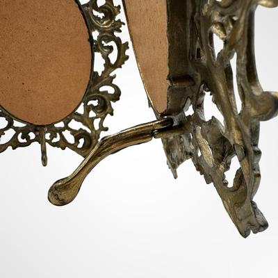 Pair of Ornate Vintage Italian Oval Picture Frames – Made in Italy