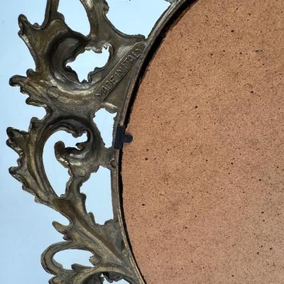 Pair of Ornate Vintage Italian Oval Picture Frames – Made in Italy