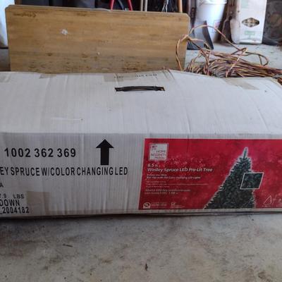 6 1/2 Foot Pre-Lit Spruce Christmas Tree