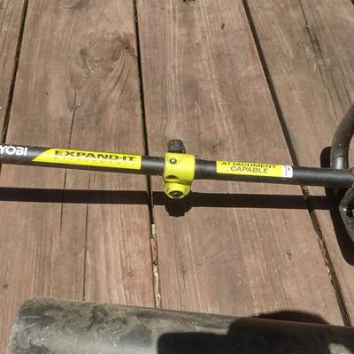 Collection of Ryobi Battery Powered 40 Volt Lawn Tools- Weed Eater, Blower, Hedge Trimmer (24")