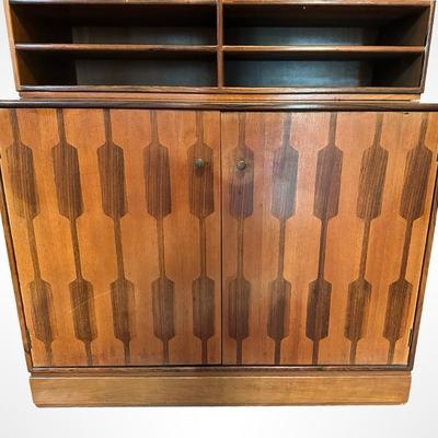 Mid-Century Romweber Two Piece Bookshelf & Cabinet