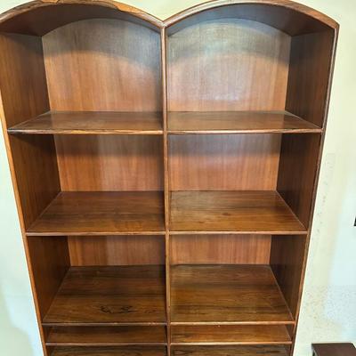 Mid-Century Romweber Two Piece Bookshelf & Cabinet