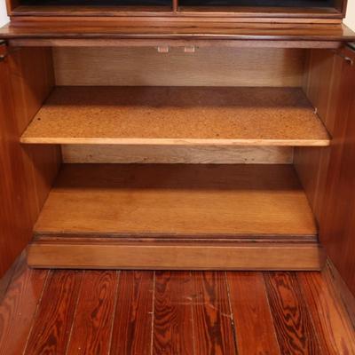 Mid-Century Romweber Two Piece Bookshelf & Cabinet