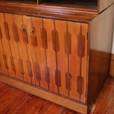 Mid-Century Romweber Two Piece Bookshelf & Cabinet