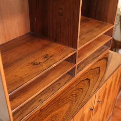 Mid-Century Romweber Two Piece Bookshelf & Cabinet