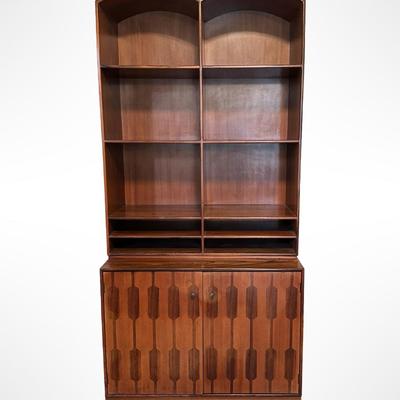 Mid-Century Romweber Two Piece Bookshelf & Cabinet