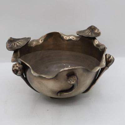 Vintage Mid Century Lily Pad Bowl Made In Japan