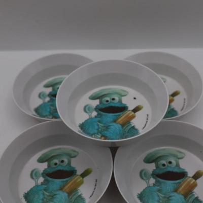 Vintage Sesame Street Plastic Dishware
