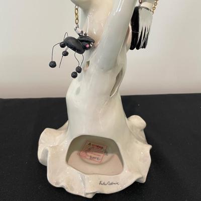 Blue Sky Clayworks Ghost Scream Spider Halloween Decor
