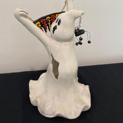 Blue Sky Clayworks Ghost Scream Spider Halloween Decor