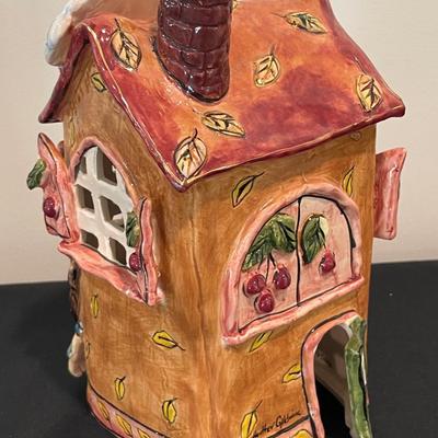 Blue Sky Clayworks Cherry Tree Inn Autumn House