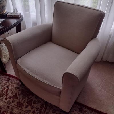 Haverty's Upholstered Sitting Chair Wheat Color
