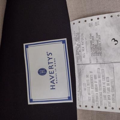 Haverty's Upholstered Sitting Chair Wheat Color
