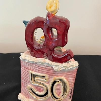 Blue Sky Clayworks Happy 50th Birthday Cake