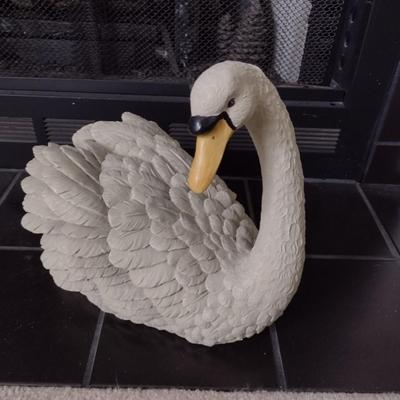 Large Ceramic Swan Statuette